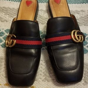GUCCI PEYTON MULES SLIP ON LOAFERS 39